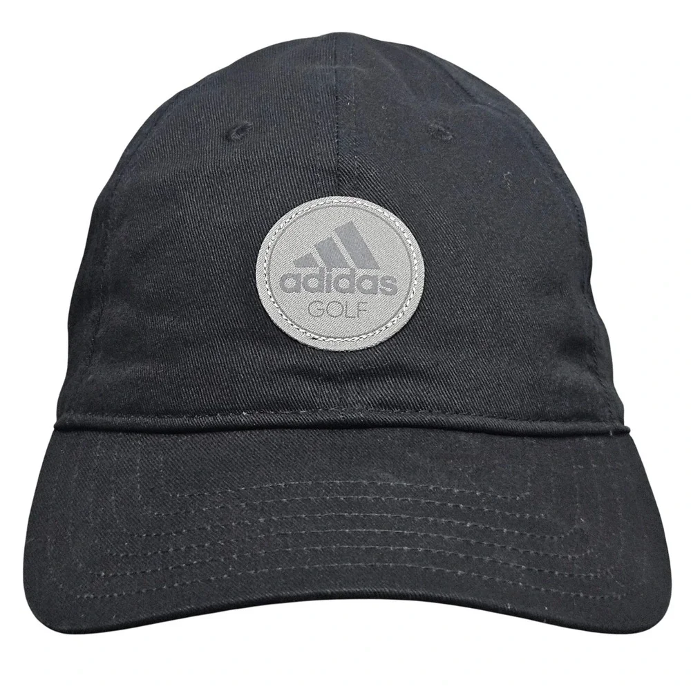 Adidas Golf Hat‎ Black Baseball Cap Adjustable Strapback Metal Buckle Athleisure
